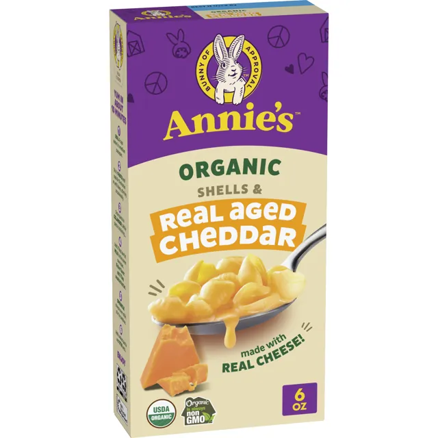 Annie's Organic Shells & Real Aged Cheddar Mac & Cheese