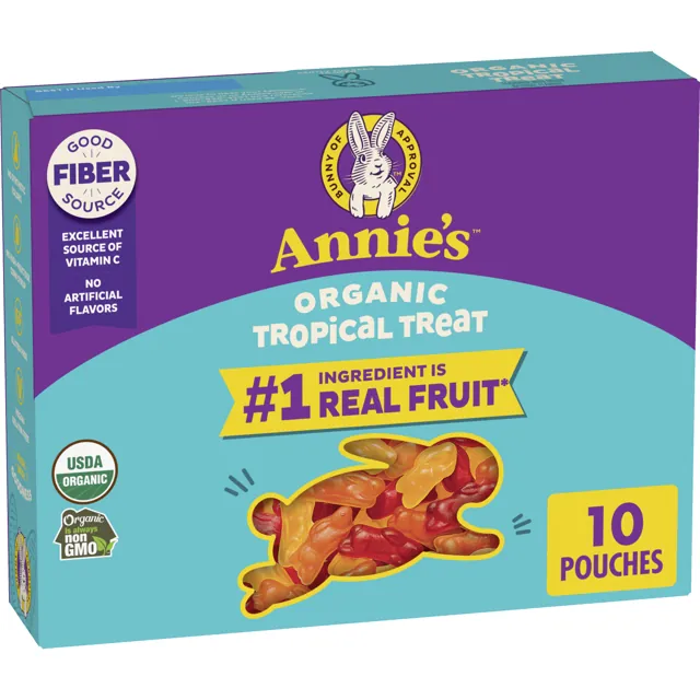 Annie's Organic Tropical Treat Bunny Fruit Snacks