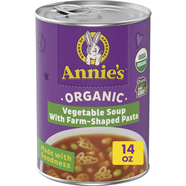 Annie's Organic Vegetable Soup with Farm-Shaped Pasta
