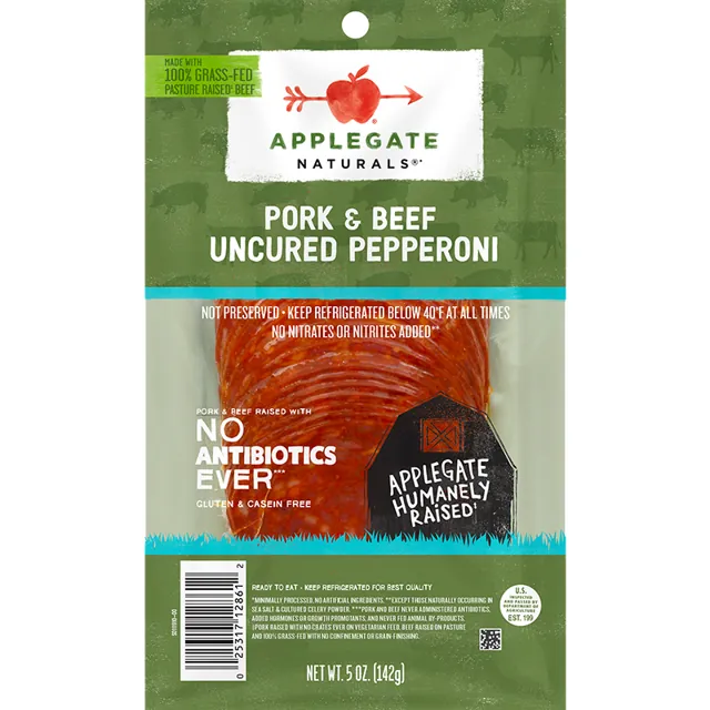 Applegate Naturals Uncured Pork & Beef Pepperoni
