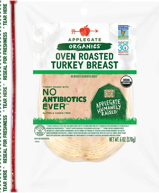 Applegate Organics Oven Roasted Turkey Breast