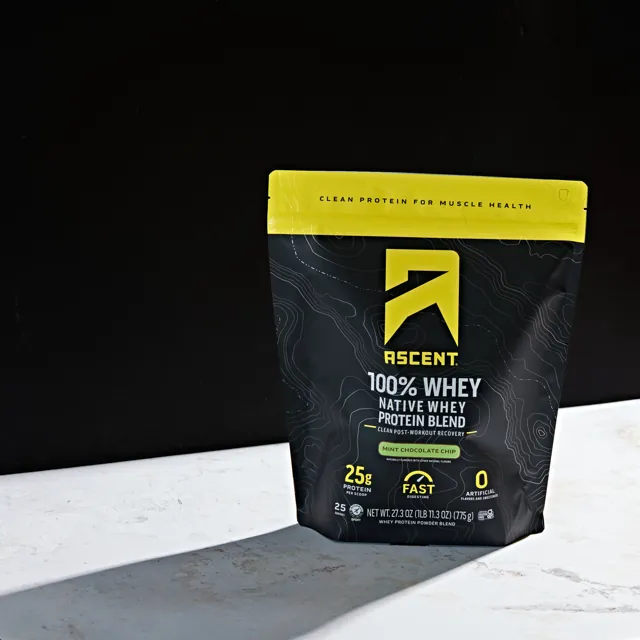 Ascent Mint Chocolate Chip Whey Protein Powder