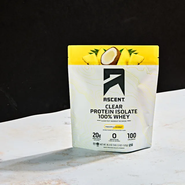 Ascent Pineapple Coconut Clear Whey Protein Isolate