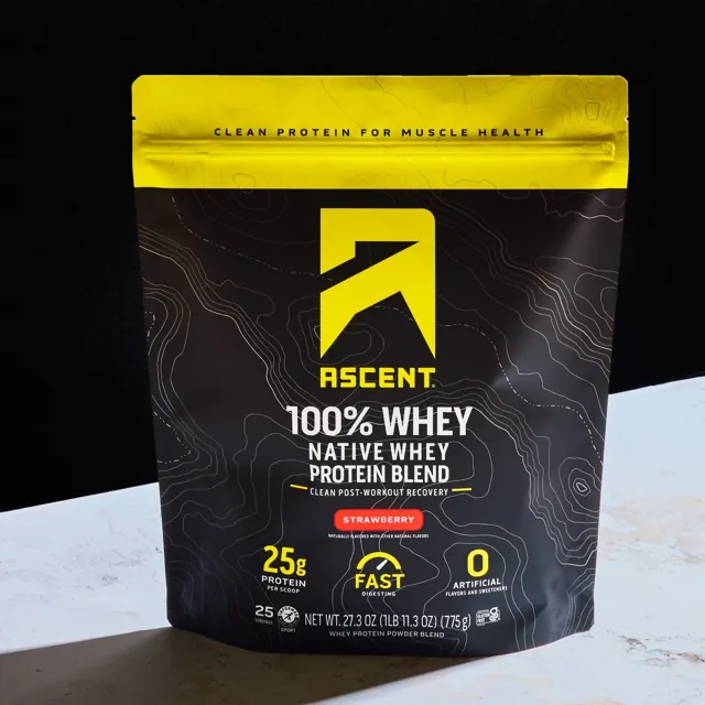 Ascent Strawberry Protein Powder