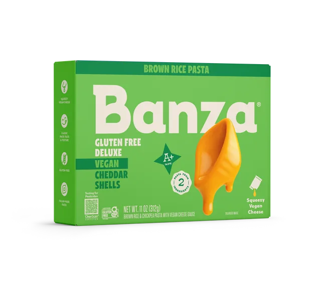 Banza Brown Rice Vegan Deluxe Cheddar Shells