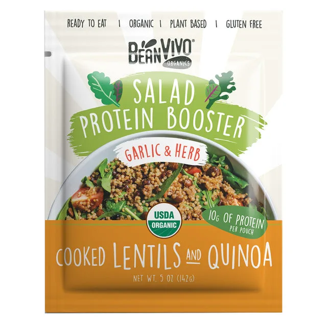 BeanVIVO Organic Salad Protein Booster – Garlic & Herb