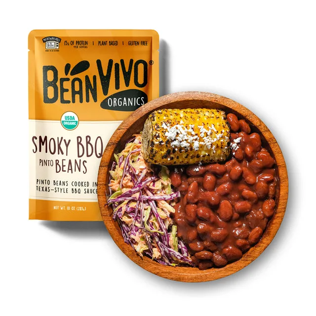 BeanVIVO Organic Smoky BBQ Pinto Beans