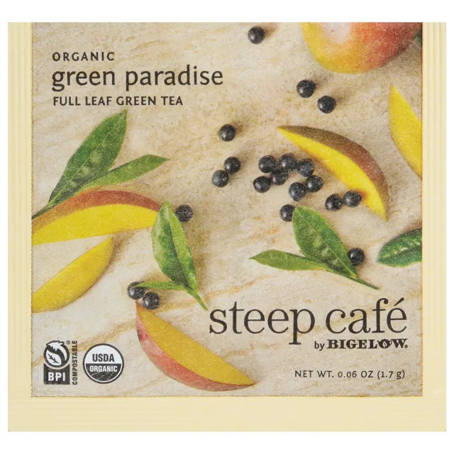 Bigelow Tea Organic Green Paradise Full Leaf Green Tea