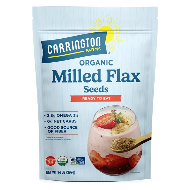 Carrington Farms Organic Milled Flax Seeds
