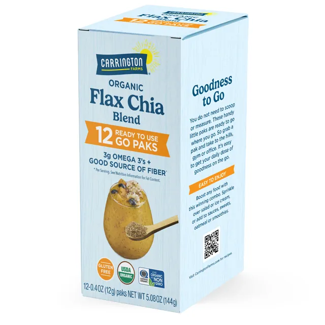 Carrington Farms Paks – Organic Flax Chia