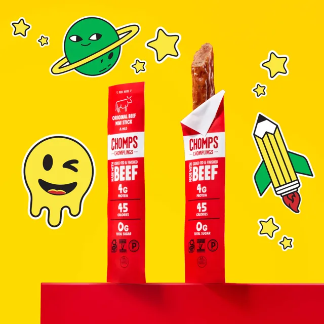 Chomps Original Beef Chomplings School Pack