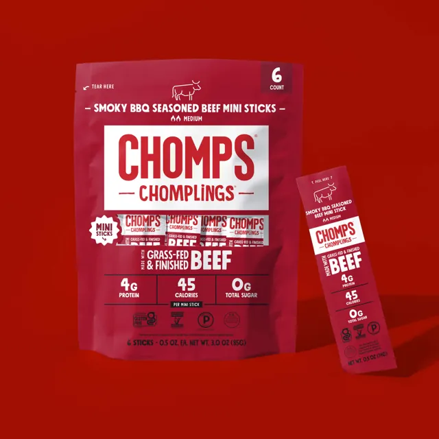 Chomps Smoky BBQ Beef Chomplings