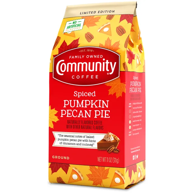 Community Spiced Pumpkin Pecan Pie Ground Coffee