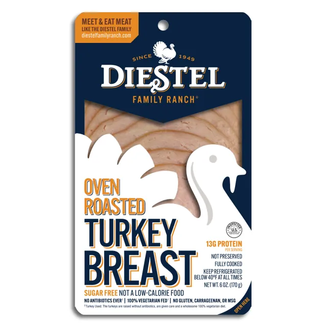 Diestel Family Ranch Oven Roasted Pre-Sliced Deli Turkey