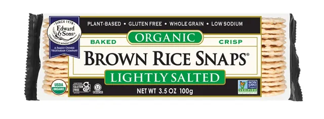 Edward & Sons Organic Lightly Salted Brown Rice Snaps