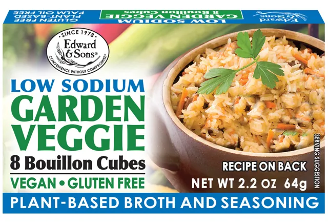 Edward & Sons Low Sodium Garden Veggie Bouillon Cubes