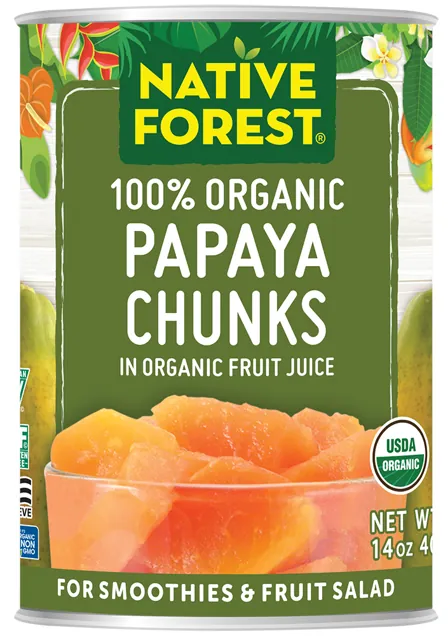 Edward & Sons Native Forest Organic Papaya Chunks