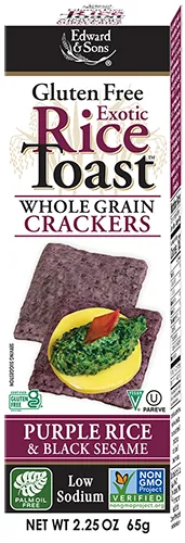 Edward & Sons Purple Rice & Black Sesame Exotic Rice Toast
