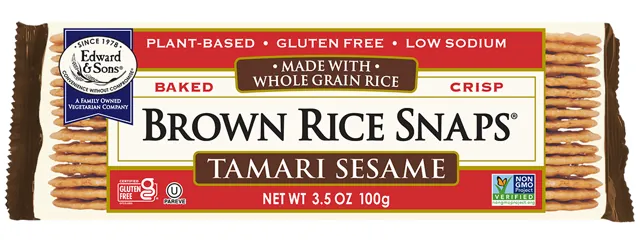 Edward & Sons Tamari Sesame Brown Rice Snaps