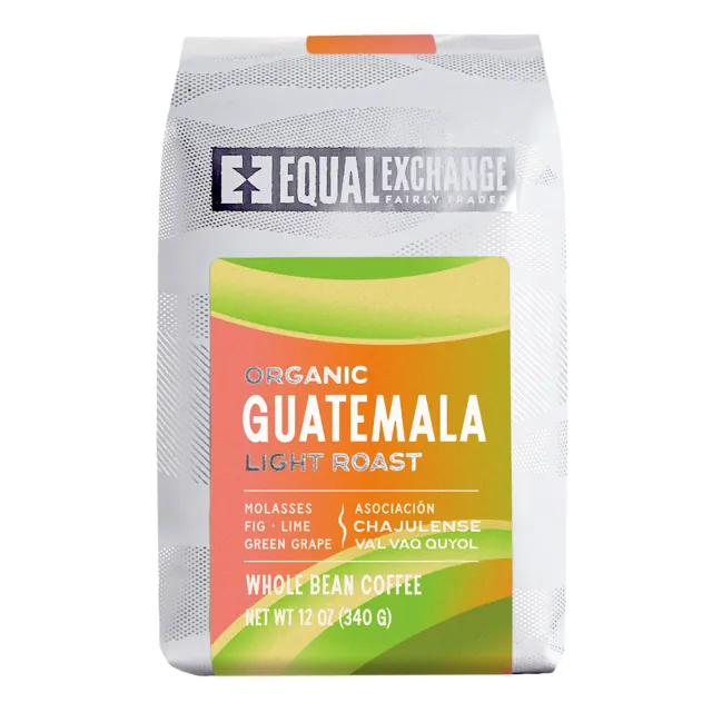 Equal Exchange Organic Guatemala Light Roast Coffee, Whole Bean