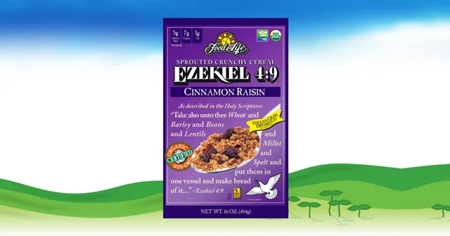 Ezekiel 4:9 Cinnamon Raisin Whole Grain Cereal, Food for Life