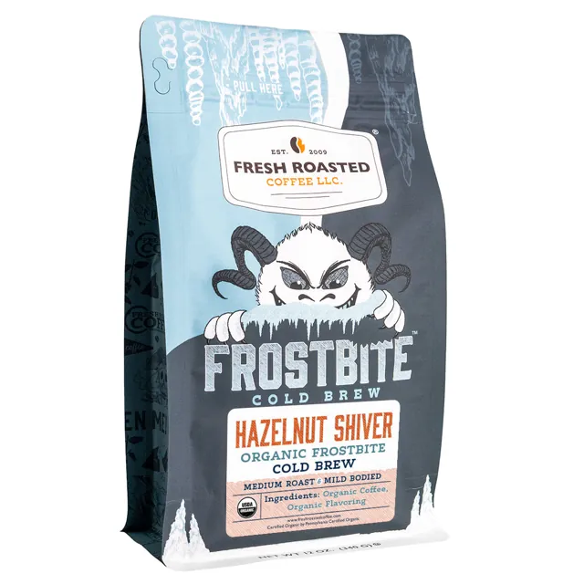 Fresh Roasted Coffee Organic Frostbite Flavored Cold Brew – Hazelnut Shiver