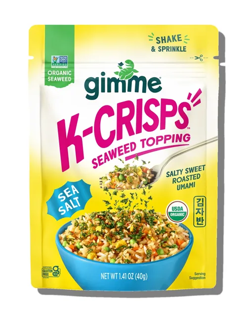 gimMe K-Crisps Seaweed Topping, Sea Salt