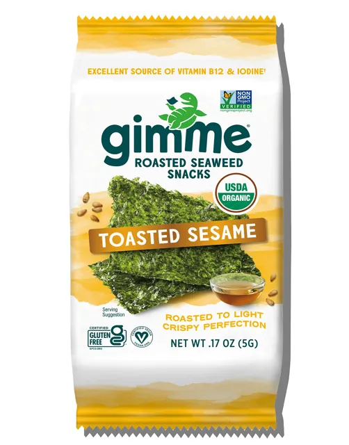 gimMe Toasted Sesame Roasted Seaweed Snacks
