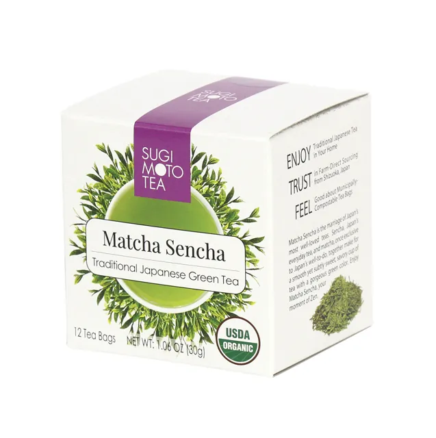 Gold Mine Natural Food Co. Sugimoto Organic Matcha Sencha Tea Bags