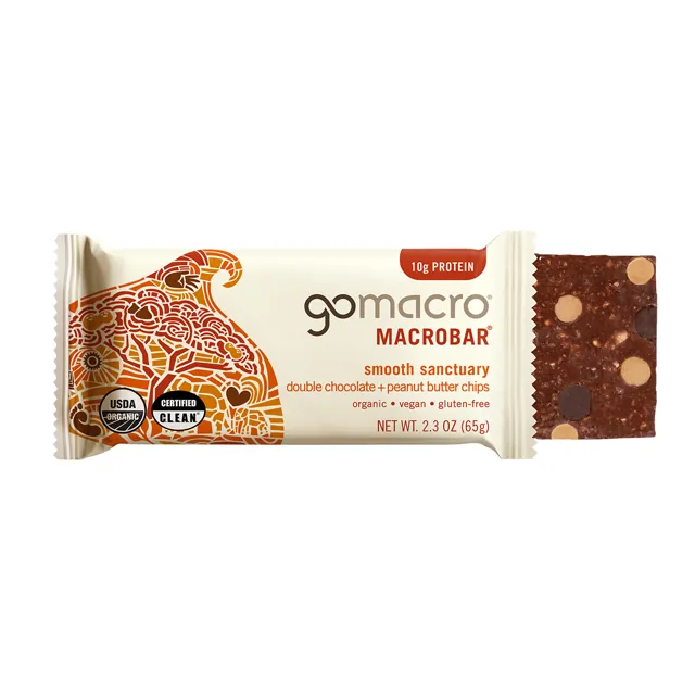 GoMacro Double Chocolate + Peanut Butter Chips MacroBar