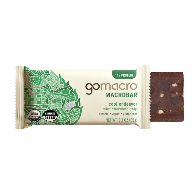 GoMacro Mint Chocolate Chip MacroBar