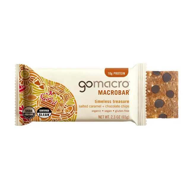 GoMacro Salted Caramel + Chocolate Chips MacroBar