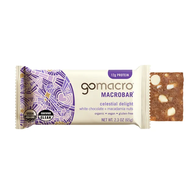GoMacro White Chocolate + Macadamia Nuts MacroBar