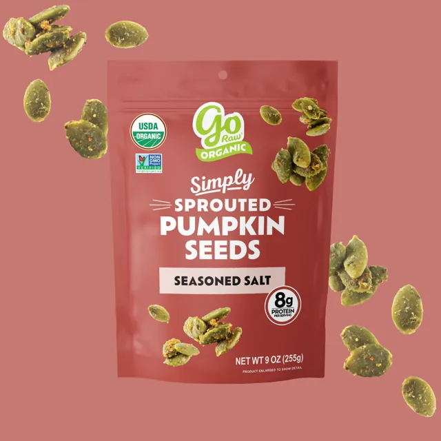Go Raw Sprouted Seasoned Salt Pumpkin Seeds
