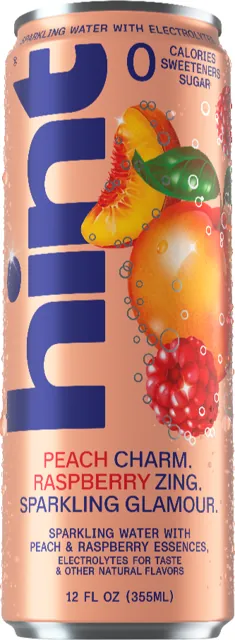 Hint Sparkling with Electrolytes – Peach Raspberry