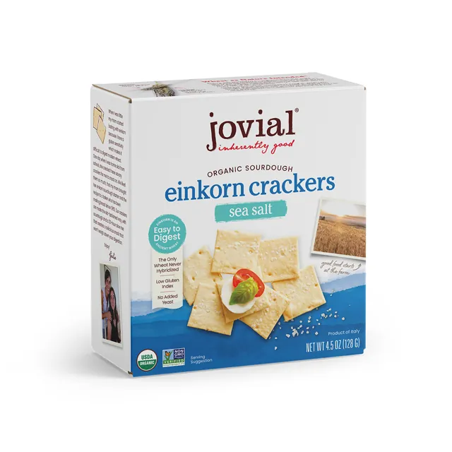 Jovial Organic Einkorn Sourdough Sea Salt Crackers