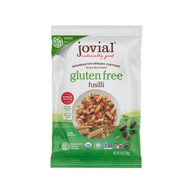 Jovial Organic Gluten-Free Brown Rice Fusilli Single Serving
