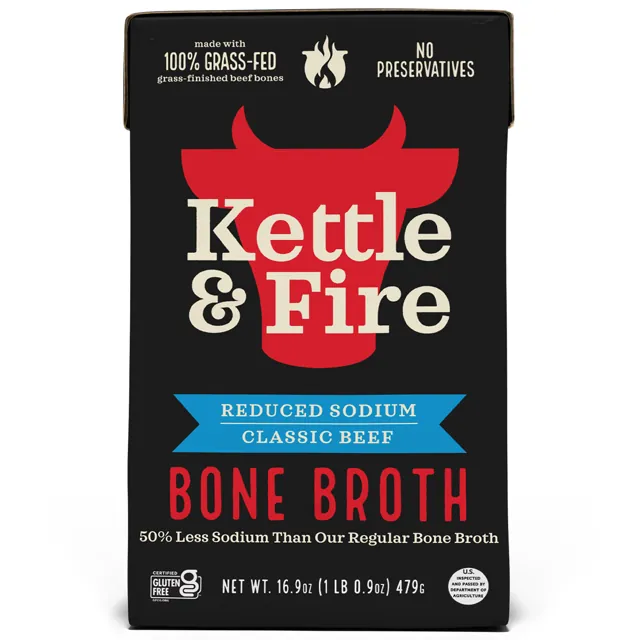 Kettle & Fire Reduced Sodium Beef Bone Broth