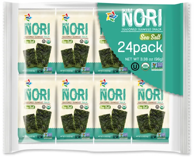 Kim Nori Bulk Organic Seaweed Snacks – Sea Salt – Made in USA