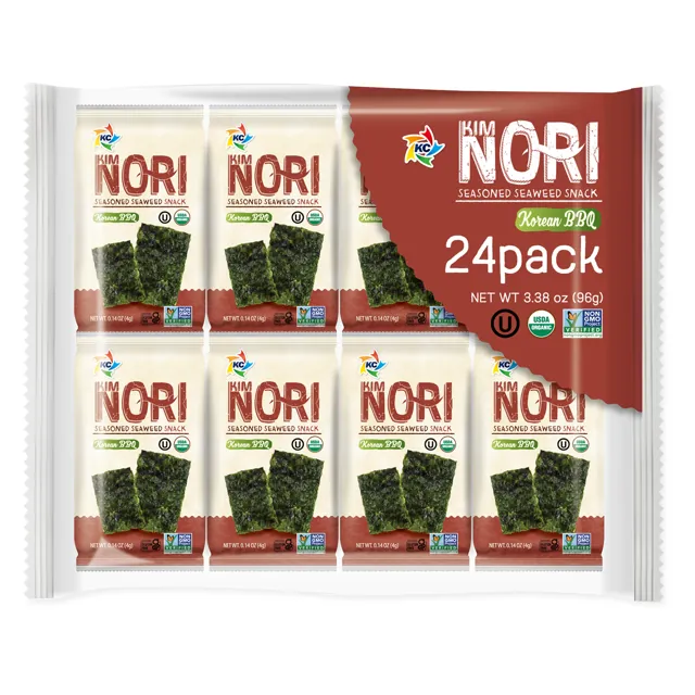Kim Nori Organic Roasted Seaweed Snacks – Sweet and Smoky Korean BBQ