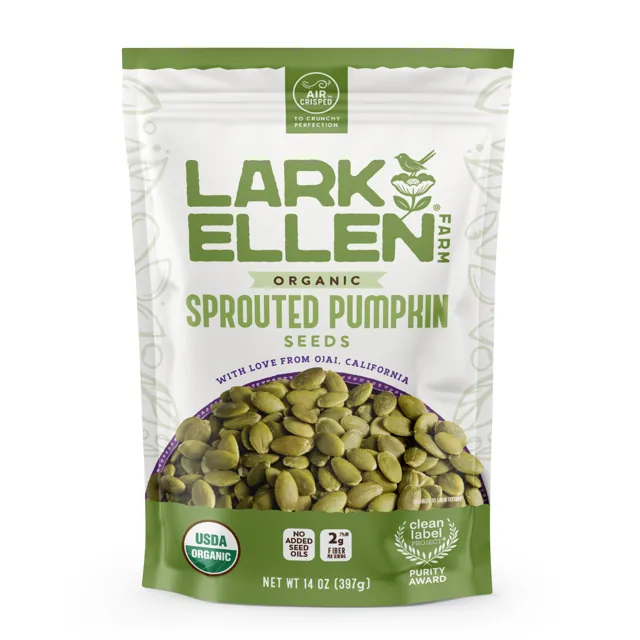 Lark Ellen Farm Pumpkin Seeds, Sprouted Organic