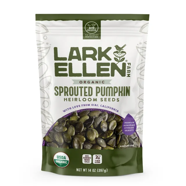 Lark Ellen Farm Heirloom Pumpkin Seeds, Sprouted Organic