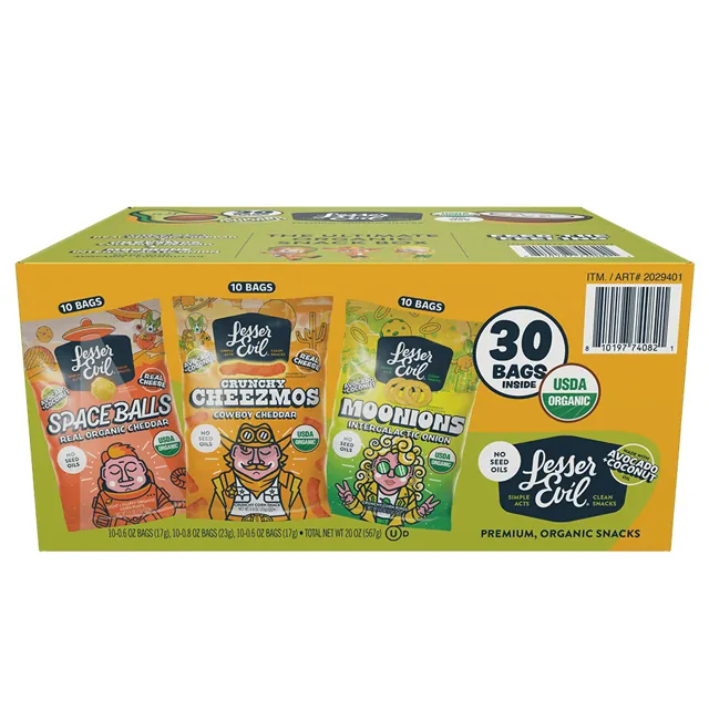 LesserEvil The Ultimate Organic Snack Box