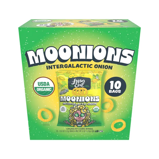 LesserEvil Intergalactic Onion Moonions Snack Pack