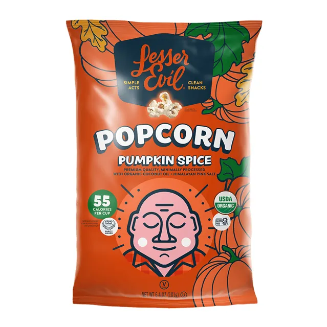 LesserEvil Pumpkin Spice Popcorn