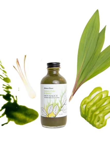 Lindera Farms Ramp and Green Chile Hot Sauce