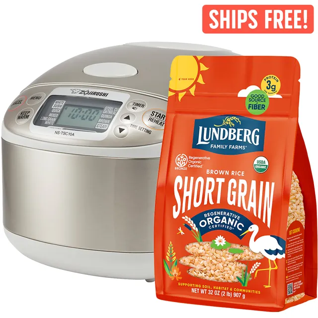Lundberg Family Farms Lundberg X Zojirushi, Short Grain Brown Rice