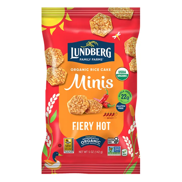 Lundberg Family Farms Organic Fiery Hot Rice Cake Minis