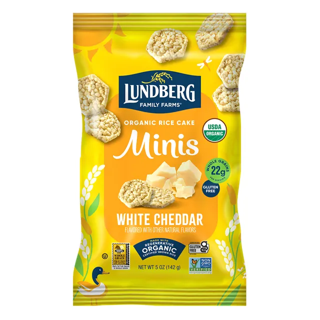 Lundberg Family Farms Organic White Cheddar Rice Cake Minis