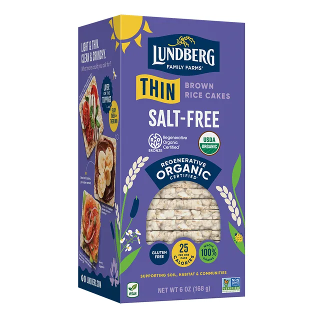 Lundberg Family Farms Organic Salt-Free Thin Rice Cakes